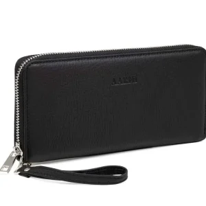 Aarni Hirvennahkainen Clutch, Musta/Hopea