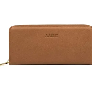 Aarni Hirvennahkainen Clutch, Konjakki/Hopea