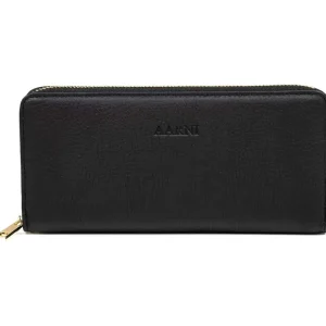 Aarni Hirvennahkainen Clutch, Musta/Hopea