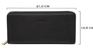 Aarni Hirvennahkainen Clutch, Musta/Hopea